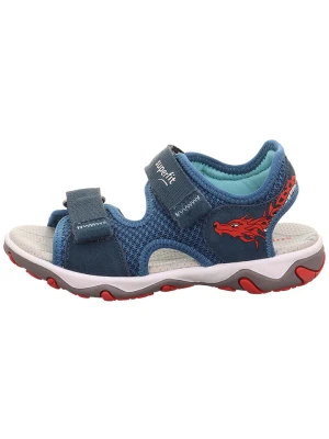 superfit Skórzane sandały "Mike 3.0" w kolorze granatowym rozmiar: 28