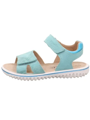 superfit Skórzane sandały "Sparkle" w kolorze błękitnym rozmiar: 29