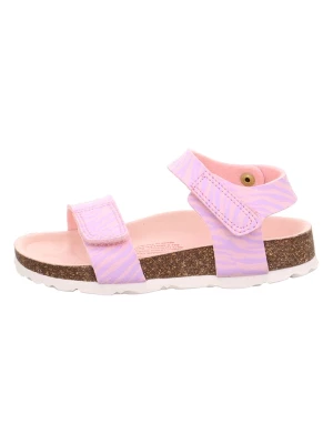 superfit Skórzane sandały w kolorze fioletowym rozmiar: 33