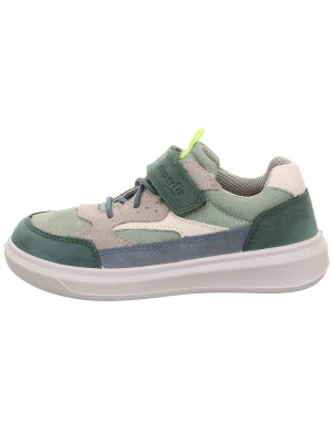 superfit Skórzane sneakersy "Cosmo" w kolorze beżowo-zielonym rozmiar: 29