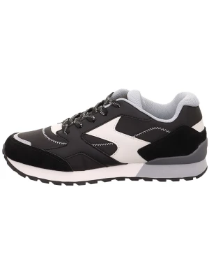 superfit Skórzane sneakersy "Dash" w kolorze czarno-biało-szarym rozmiar: 33