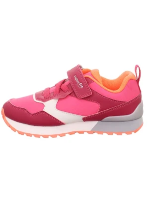 superfit Skórzane sneakersy "Dash" w kolorze różowo-biało-czerwonym rozmiar: 27
