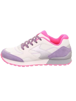 superfit Skórzane sneakersy "Dash" w kolorze różowo-biało-fioletowym rozmiar: 34