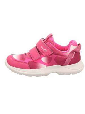 superfit Skórzane sneakersy "Rush" w kolorze różowym rozmiar: 23