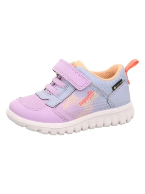 superfit Skórzane sneakersy "Sport 7" w kolorze fioletowo-błękitnym rozmiar: 31