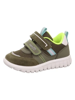 superfit Skórzane sneakersy "Sport 7" w kolorze khaki rozmiar: 27