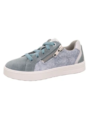 superfit Skórzane sneakersy "Stella" w kolorze błękitnym rozmiar: 29
