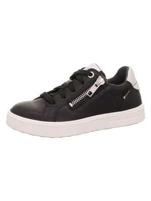 superfit Skórzane sneakersy "Stella" w kolorze czarnym rozmiar: 27