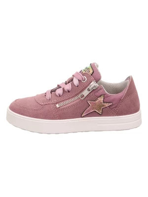 superfit Skórzane sneakersy "Stella" w kolorze fioletowym rozmiar: 28