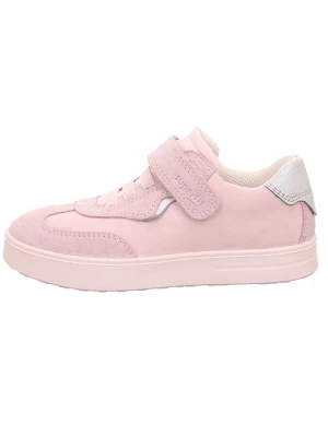 superfit Skórzane sneakersy "Stella" w kolorze jasnoróżowym rozmiar: 27