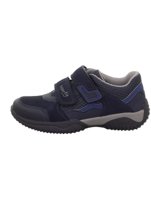 superfit Skórzane sneakersy "Storm" w kolorze granatowym rozmiar: 30