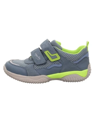 superfit Skórzane sneakersy "Storm" w kolorze niebiesko-zielonym rozmiar: 26