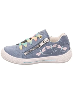 superfit Skórzane sneakersy "Tensy" w kolorze niebieskim rozmiar: 27