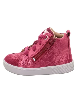 superfit Skórzane sneakersy w kolorze czerwonym rozmiar: 25