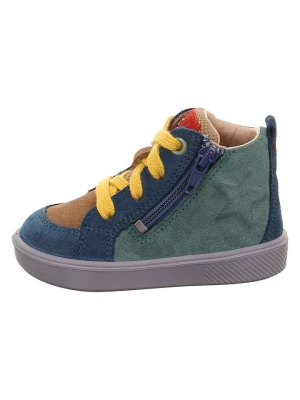 superfit Skórzane sneakersy w kolorze zielono-niebieskim rozmiar: 27