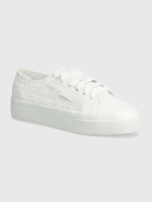 Superga tenisówki 2740 FLOWER SANGALLO damskie kolor biały S2148KW