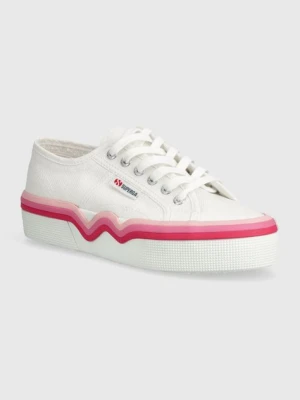 Superga tenisówki 2740 LIQUIFY STRIPES damskie kolor biały S4128SW