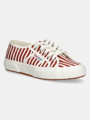 Superga tenisówki STRIPES PRINT kolor czerwony S8148TW