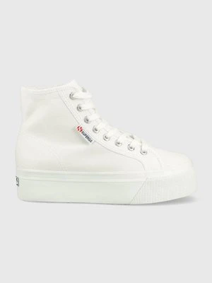 Superga trampki damskie kolor biały