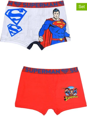 Superman Bokserki (2 pary) "Spider-Man" w kolorze granatowo-biało-czerwonym rozmiar: 134/140