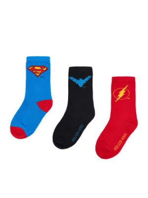 Superman Skarpety długie CEO-ACCCS-AW25-228WBDC(3-PACK) Czerwony