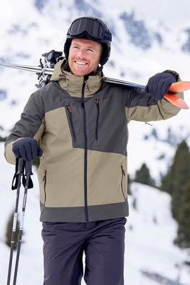 Supernowa męska wodoodporna kurtka narciarska - Beige Mountain Warehouse