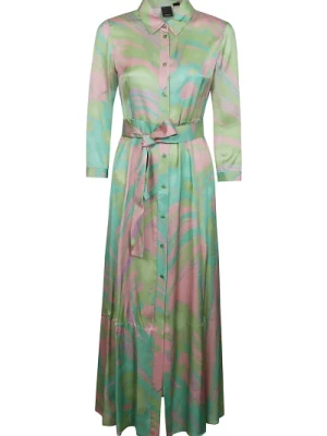 Sushi Dress Multicolor Verde/Rosa Pinko