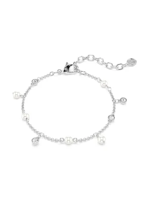 Swarovski bransoletka damska metalowa IMBER srebrny
