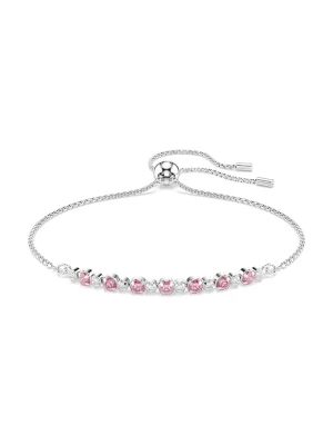 Swarovski bransoletka damska metalowa z cyrkonią MATRIX różowy