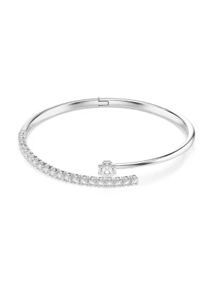 Swarovski bransoletka damska metalowa z cyrkonią MATRIX srebrny