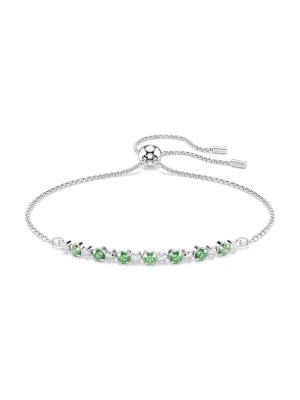 Swarovski bransoletka damska metalowa z cyrkonią MATRIX zielony