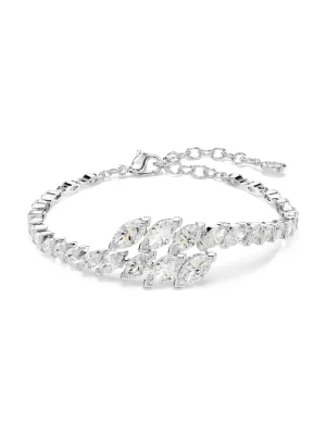 Swarovski bransoletka damska metalowa z cyrkonią MESMERA srebrny