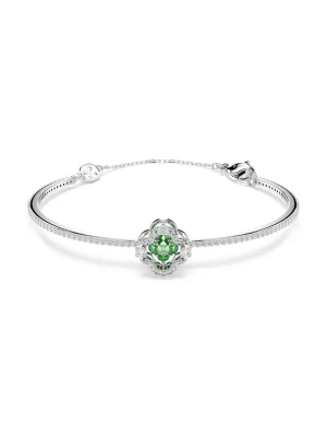 Swarovski bransoletka damska metalowa z cyrkonią UNA srebrny