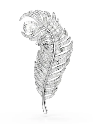 Swarovski broszki metalowe VIENNA srebrny