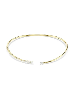 Swarovski choker damski pozłacany z cyrkonią MESMERA złoty