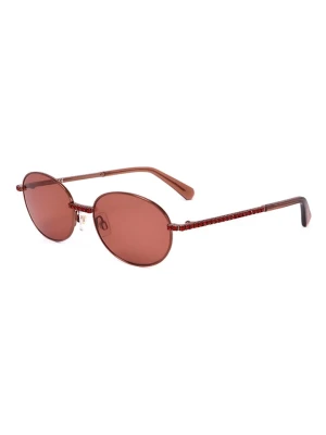 Swarovski Damskie okulary przeciwsłoneczne w kolorze czerwonym rozmiar: 54