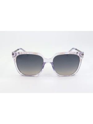 Swarovski Damskie okulary przeciwsłoneczne w kolorze fioletowo-szarym rozmiar: 56