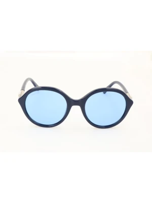 Swarovski Damskie okulary przeciwsłoneczne w kolorze granatowo-błękitnym rozmiar: 51