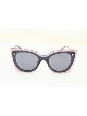 Swarovski Damskie okulary przeciwsłoneczne w kolorze jasnoróżowo-srebrno-szarym rozmiar: onesize