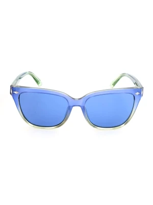 Swarovski Damskie okulary przeciwsłoneczne w kolorze niebieskim rozmiar: 55