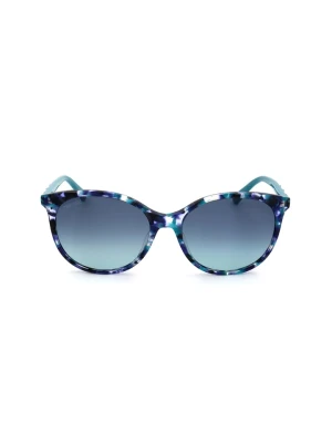 Swarovski Damskie okulary przeciwsłoneczne w kolorze niebiesko-turkusowym rozmiar: 56