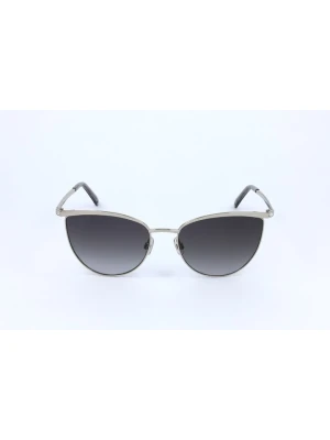 Swarovski Damskie okulary przeciwsłoneczne w kolorze srebrno-czarnym rozmiar: 56
