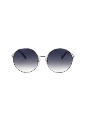 Swarovski Damskie okulary przeciwsłoneczne w kolorze srebrno-granatowym rozmiar: 59