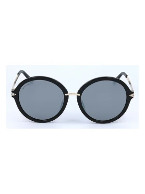Swarovski Damskie okulary przeciwsłoneczne w kolorze złoto-czarno-granatowym rozmiar: 54