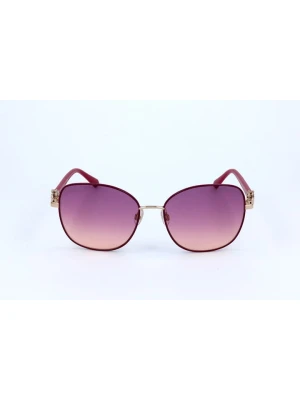 Swarovski Damskie okulary przeciwsłoneczne w kolorze złoto-różowo-fioletowym rozmiar: 58