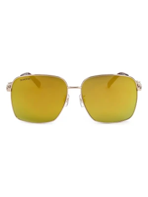 Swarovski Damskie okulary przeciwsłoneczne w kolorze złotym rozmiar: 59