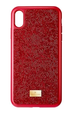 Swarovski Etui na telefon iPhone XS Max Glam Rock 5481454 kolor czerwony
