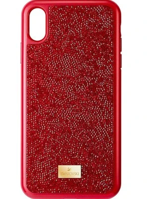 Swarovski Etui na telefon iPhone XS Max Glam Rock 5481454 kolor czerwony