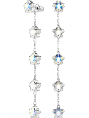 Swarovski kolczyki damskie kryształ Swarovski CHROMA srebrny