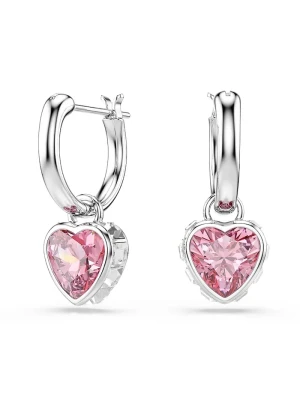 Swarovski kolczyki damskie metalowe z cyrkonią CHROMA srebrny